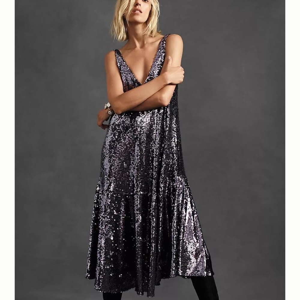Anthropologie sequin dress
